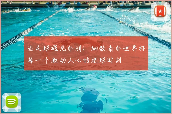 当足球遇见非洲：细数南非世界杯每一个激动人心的进球时刻